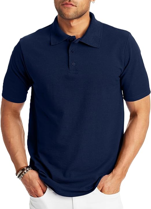 Nautica Men's Short Sleeve Solid Stretch Cotton Pique Polo Shirt