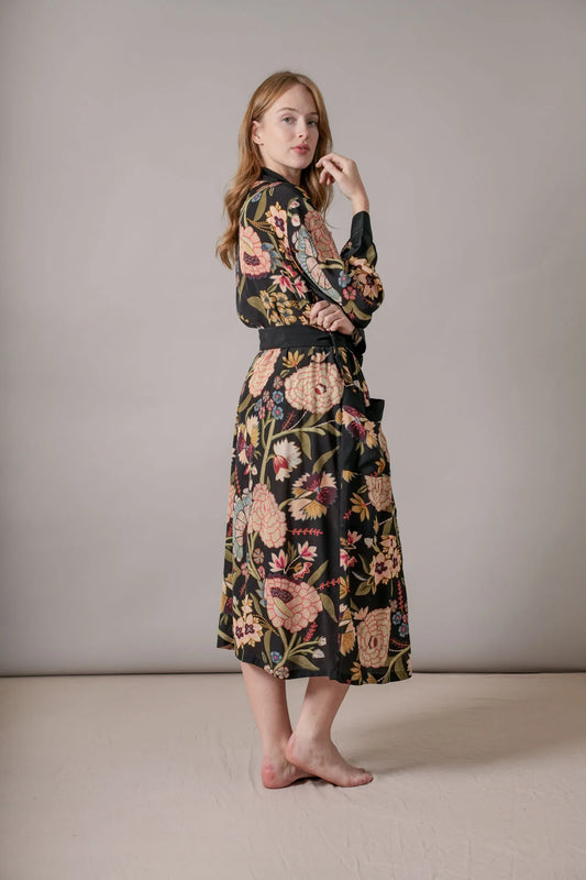 Ancient Columns Olive Rachel Dress